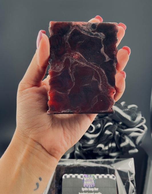 IGNITE- Artisan Soap Bar, Aloe Vera Soap Base with Activated Charcoal- Uomo Born in Roma Intense inspired
