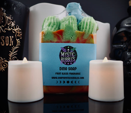 Dino Soap, Artisan handmade Soap cold process 
