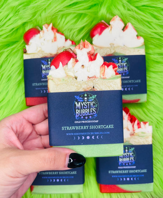 STRAWBERRY SHORTCAKE- FROSTED SOAP- Shipping on December 1st