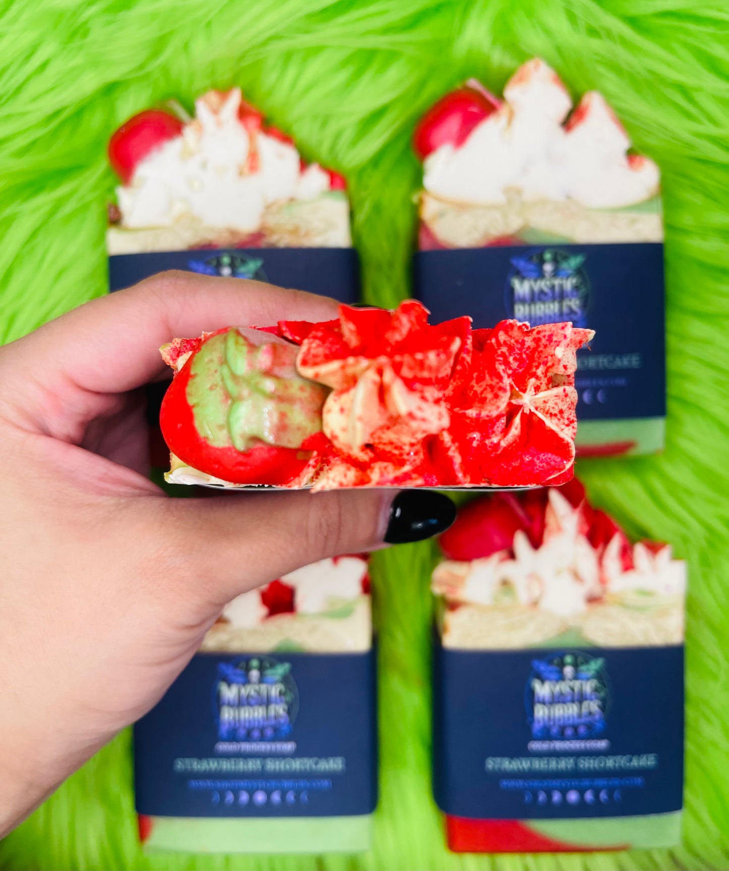 STRAWBERRY SHORTCAKE- FROSTED SOAP- Shipping on December 1st