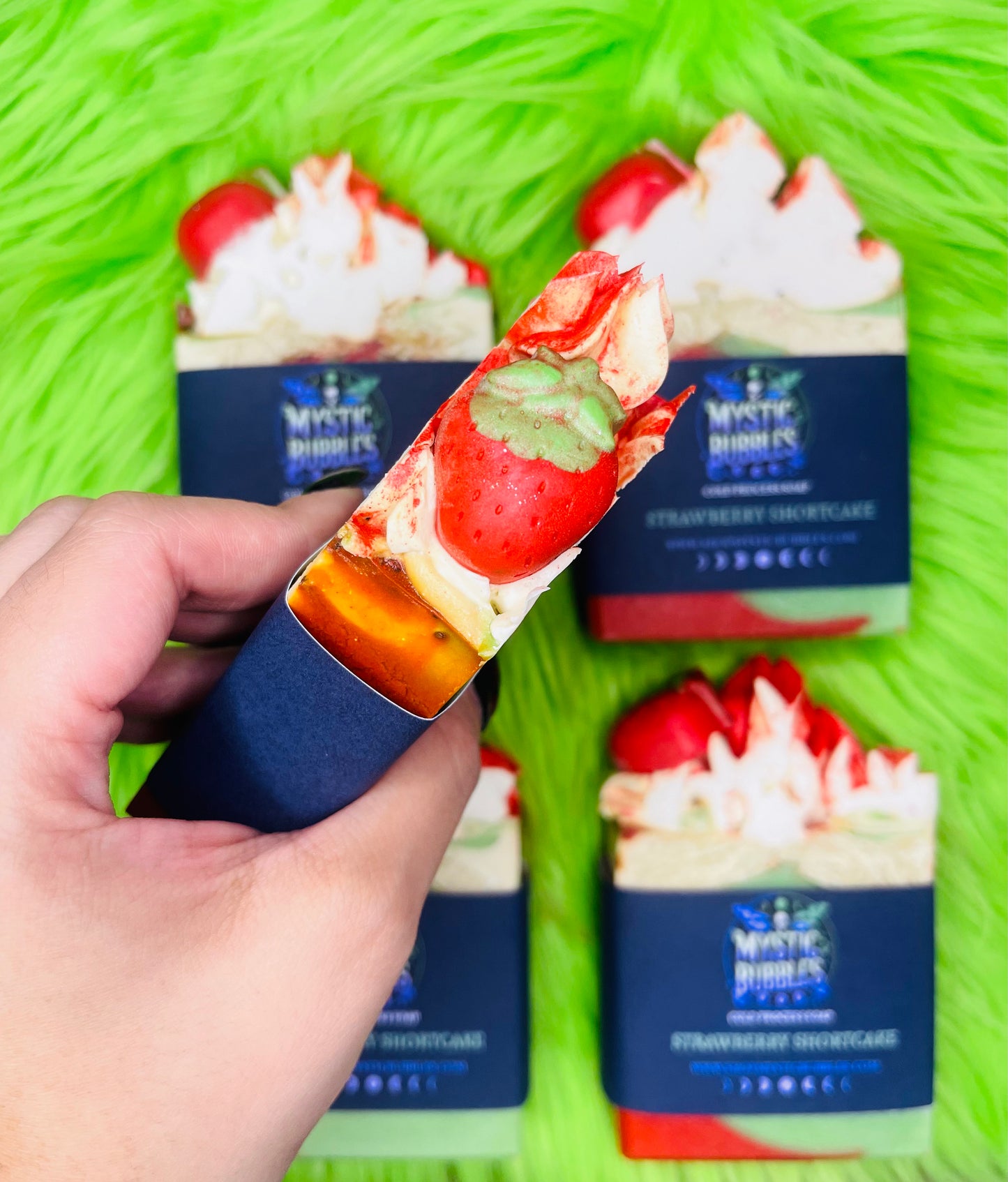 STRAWBERRY SHORTCAKE- FROSTED SOAP- Shipping on December 1st