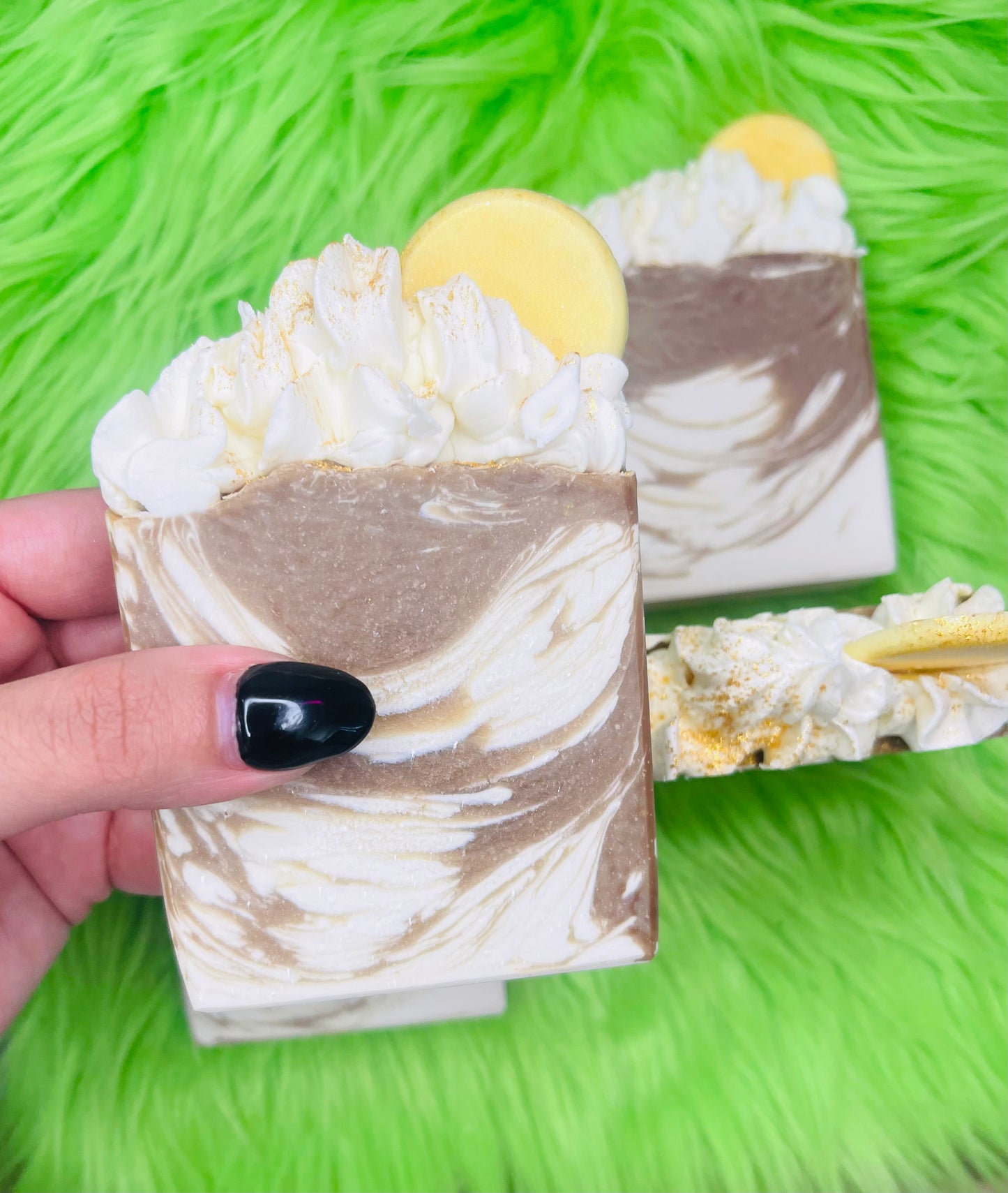 BANANA PUDDING- FROSTED SOAP- Shipping on December 1st
