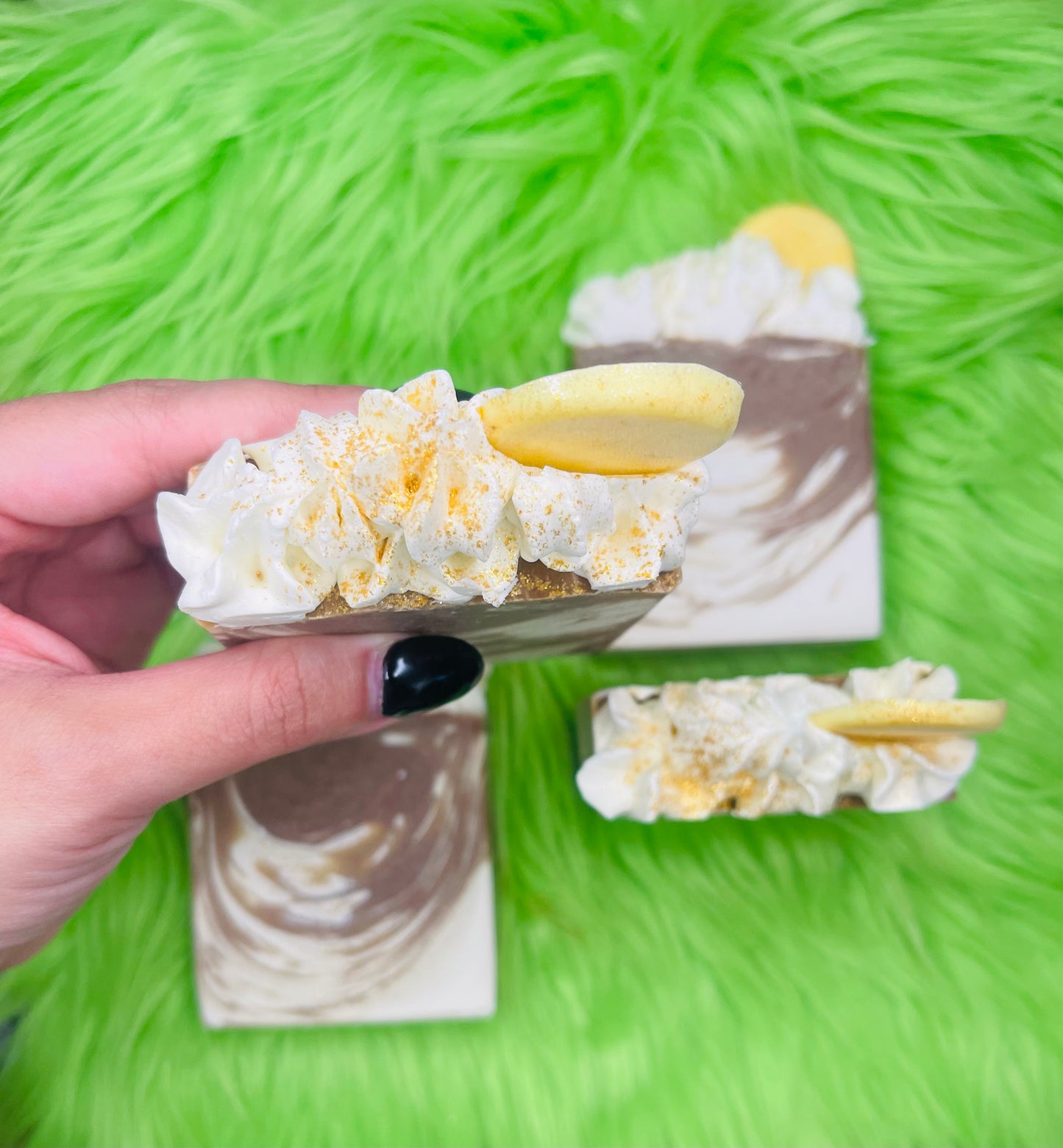 BANANA PUDDING- FROSTED SOAP- Shipping on December 1st