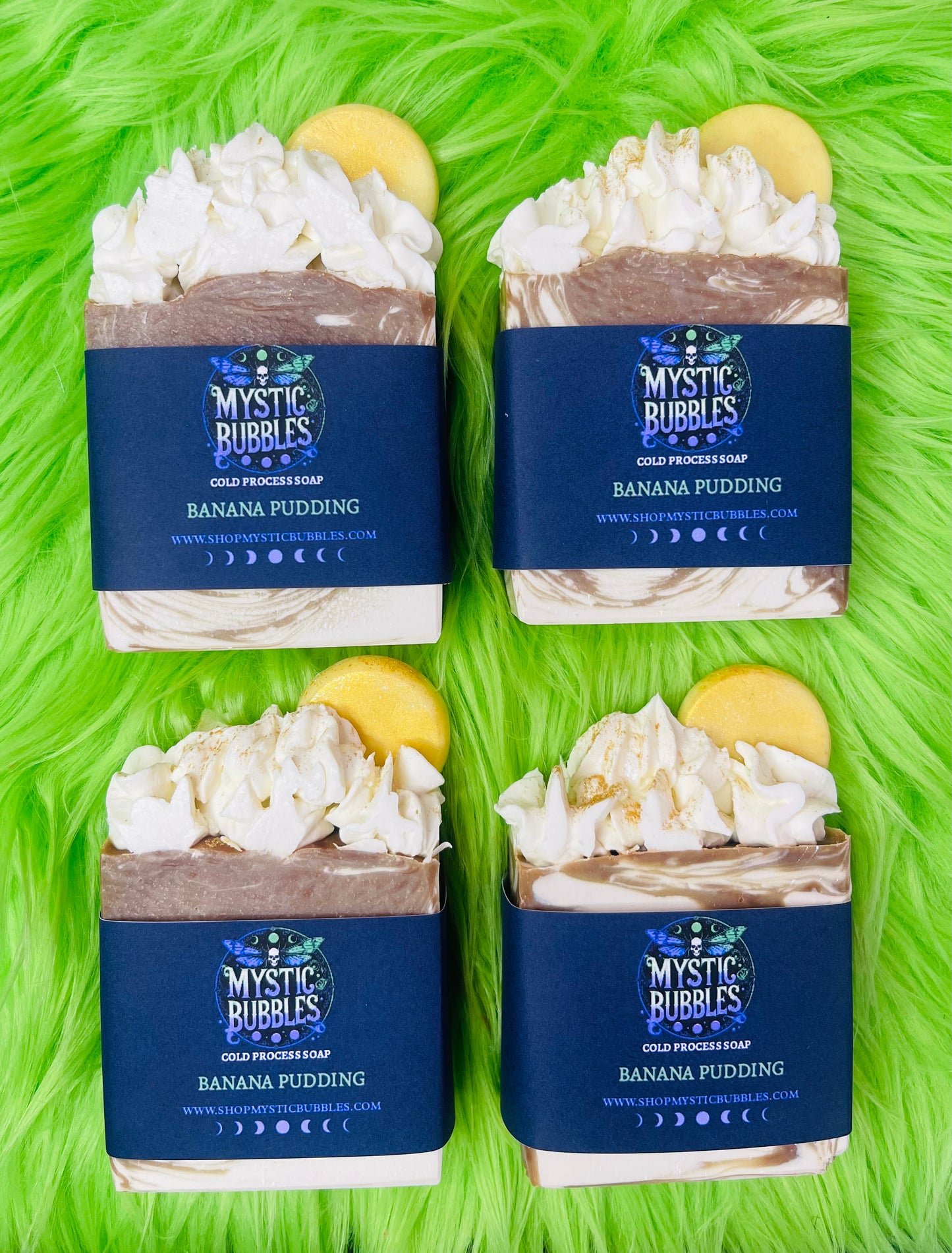 BANANA PUDDING- FROSTED SOAP- Shipping on December 1st