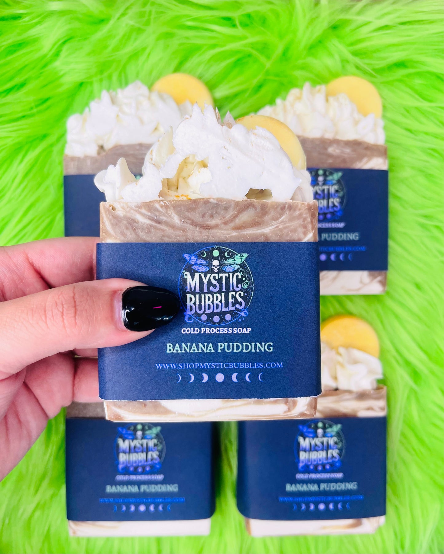 BANANA PUDDING- FROSTED SOAP- Shipping on December 1st