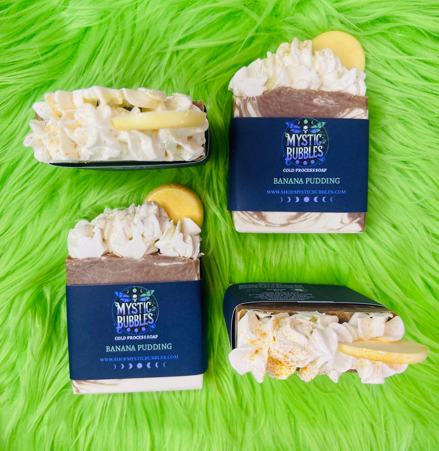 BANANA PUDDING- FROSTED SOAP- Shipping on December 1st