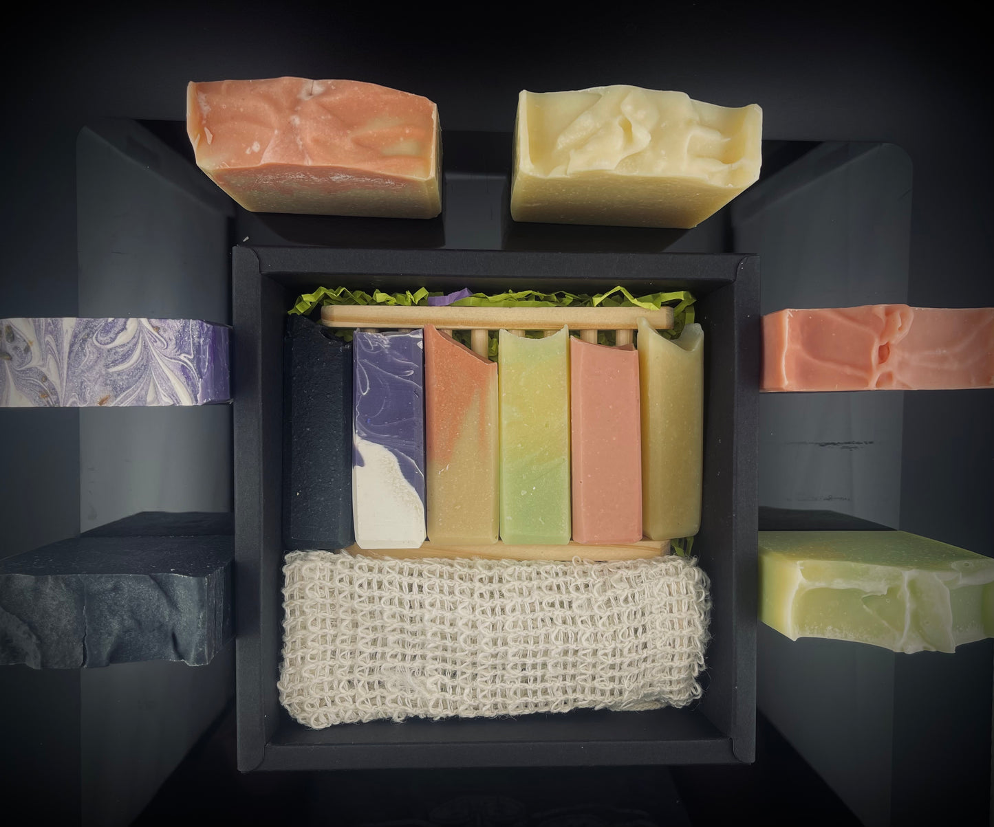 The variety pack, Our Always-Available Signature Soaps.