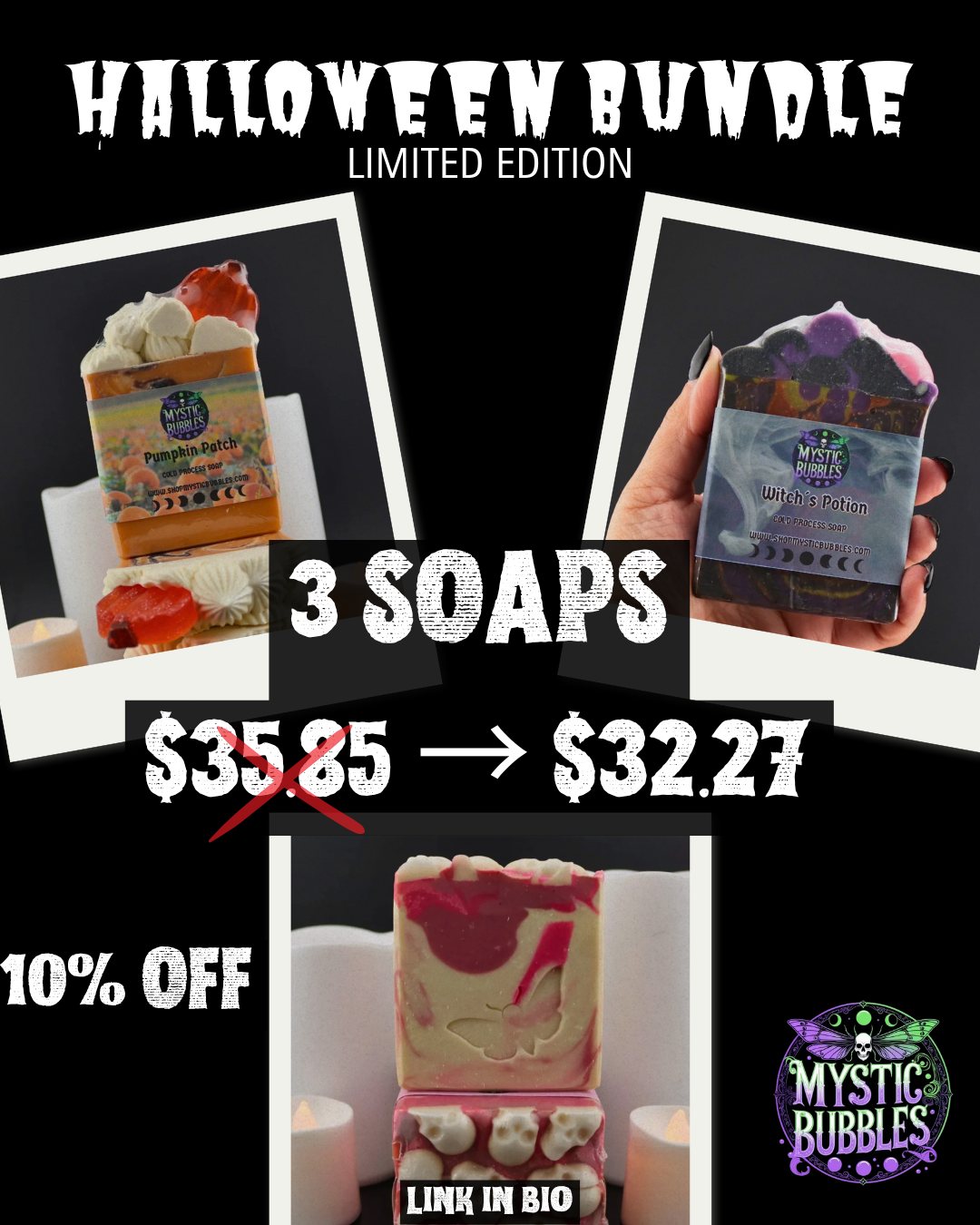 🎃 The Halloween Bundle- Artisan Soaps