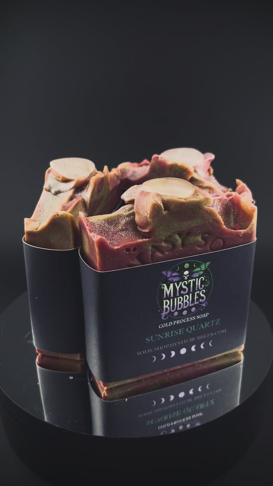 SUNRISE QUARTZ SOAP- Pink Sugar Fragance Oil.