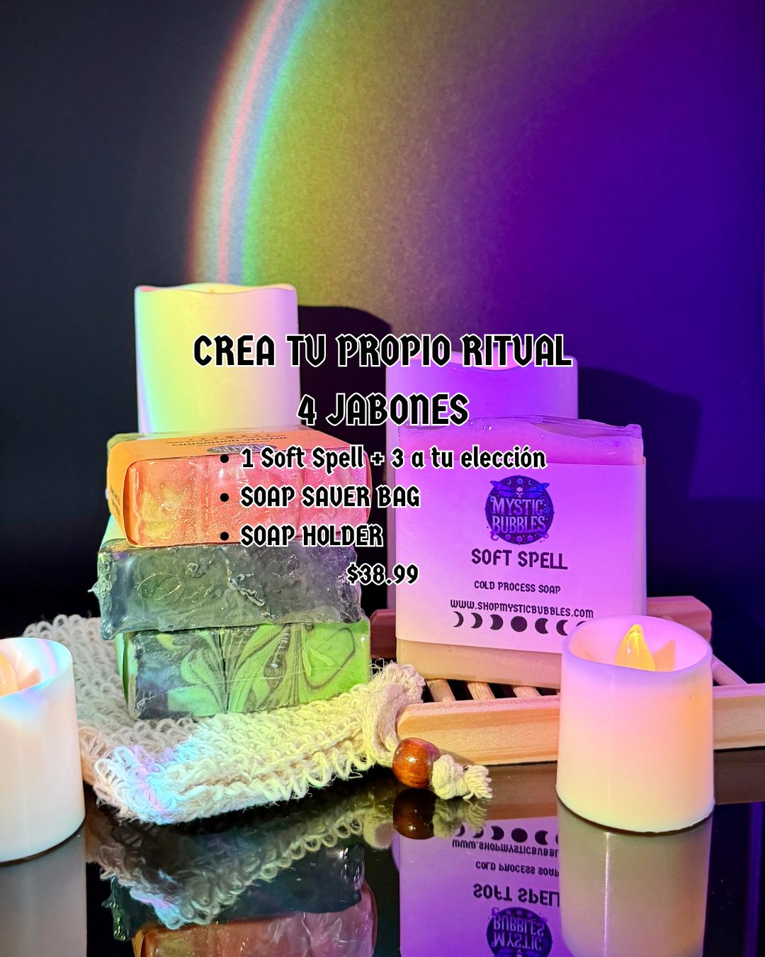 Build Your Own Ritual-4 FULL-SIZE ARTISAN SOAPS + 2 SOAP CARE ESSENTIALS